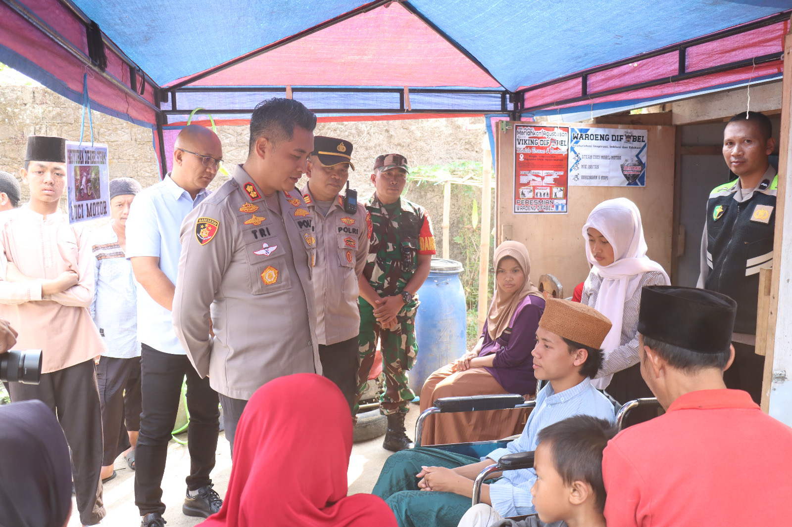 Polres Cimahi Apresiasi Paguyuban Difabel yang Inspiratif di Cikalongwetan