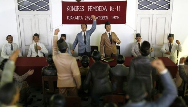 Kongres Pemuda ke II 28 Oktober 1928 (foto: kompasiana)