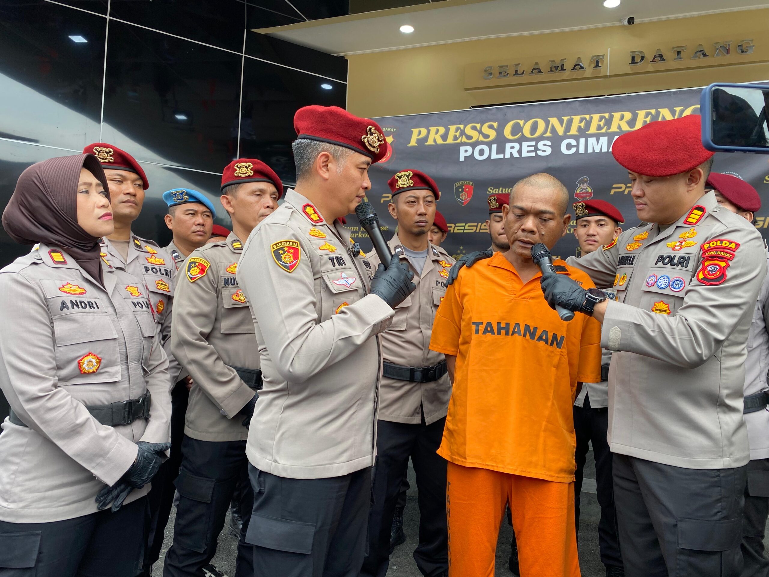 Kurang dari 8 Jam Polisi Menangkap Pelaku Pembunuhan di Cililin